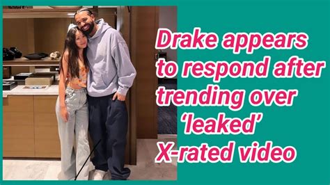 drake leaked dick video|Drake appears to respond after trending over ‘leaked’ X